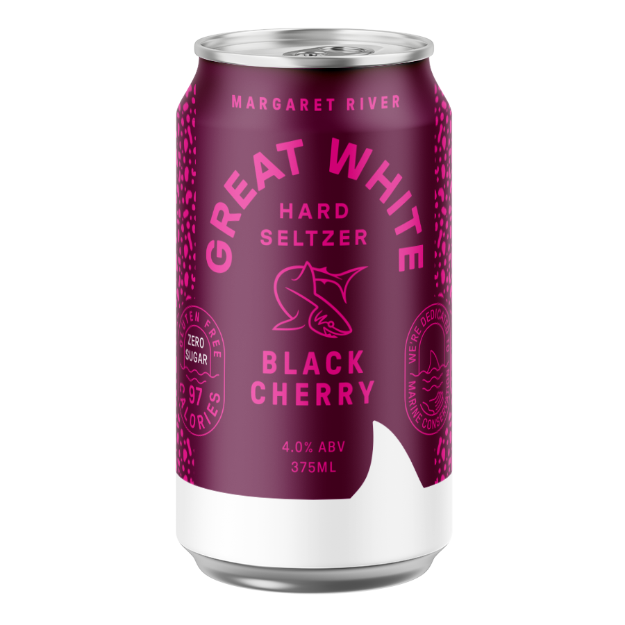 Cheeky Monkey Great White Black Cherry Hard Seltzer image 0