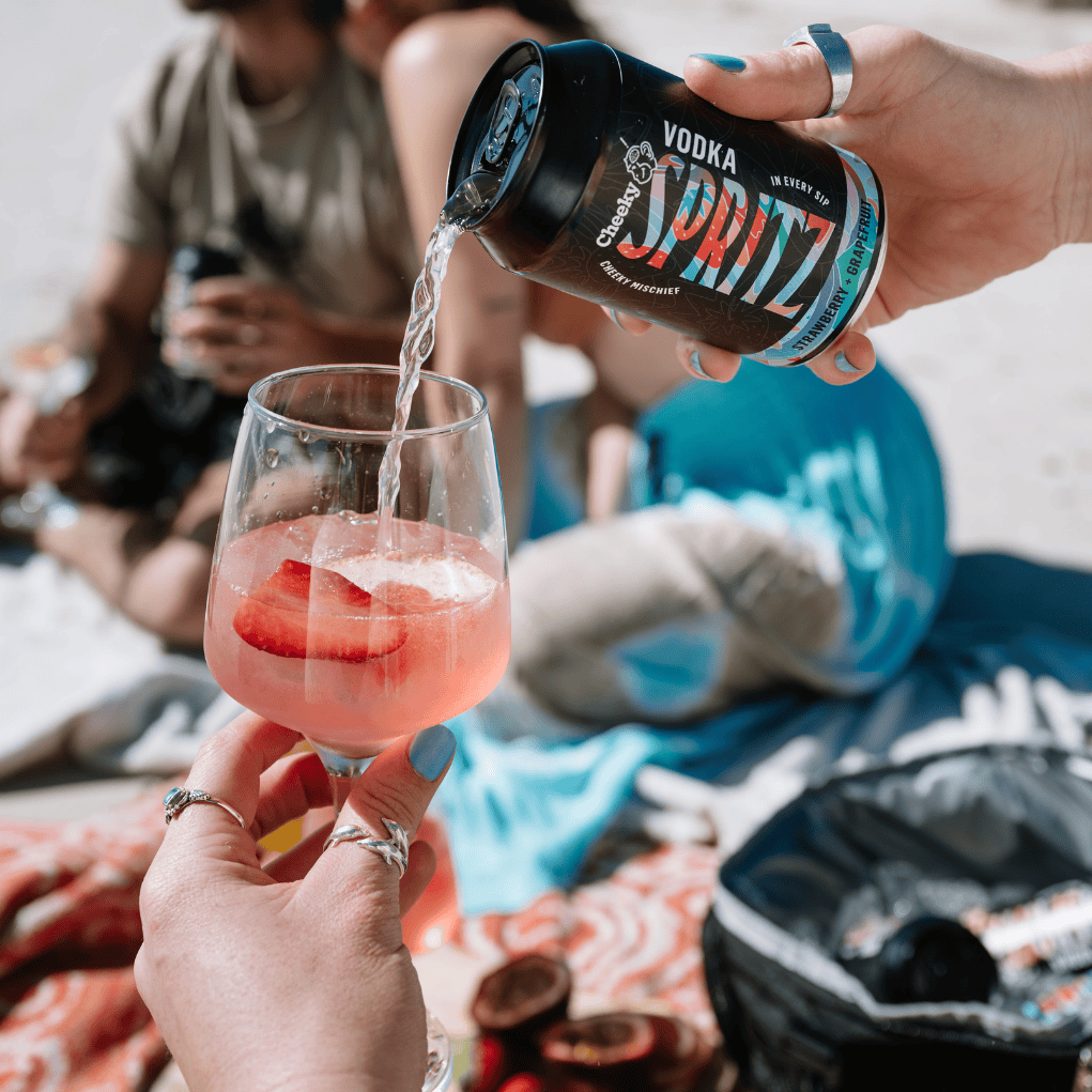 Cheeky Monkey Strawberry & Grapefruit Vodka Spritz