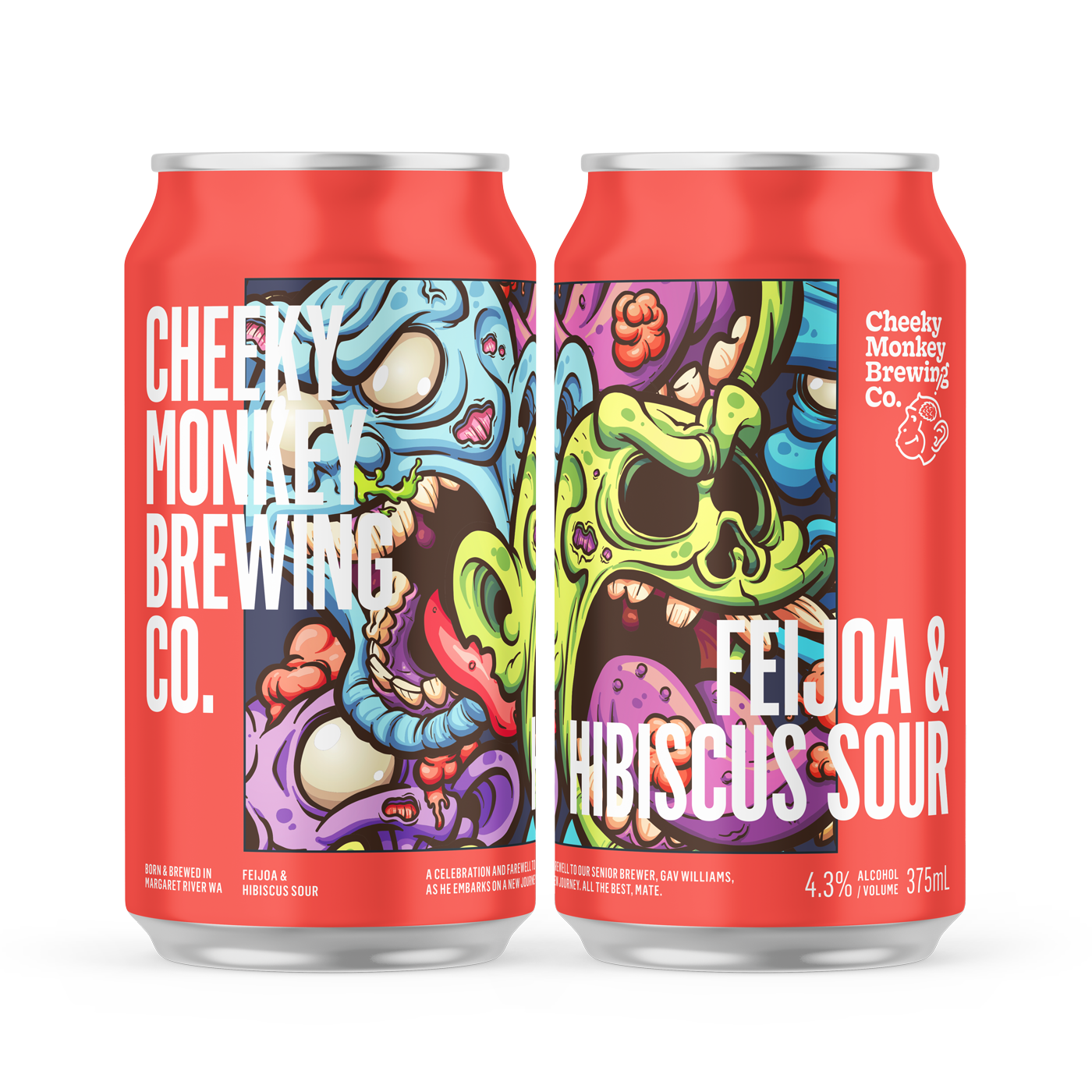 Cheeky Monkey Feijoa & Hibiscus Sour