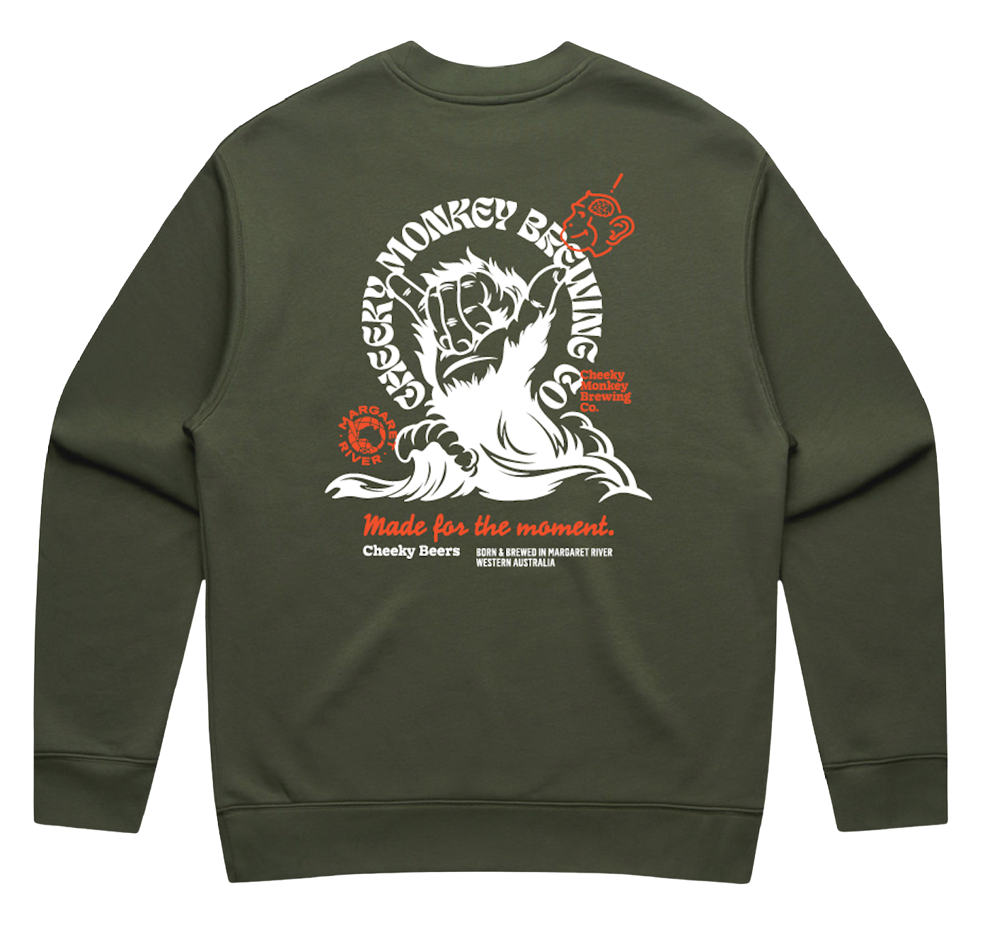 Cheeky Monkey Shakas Crew Jumper