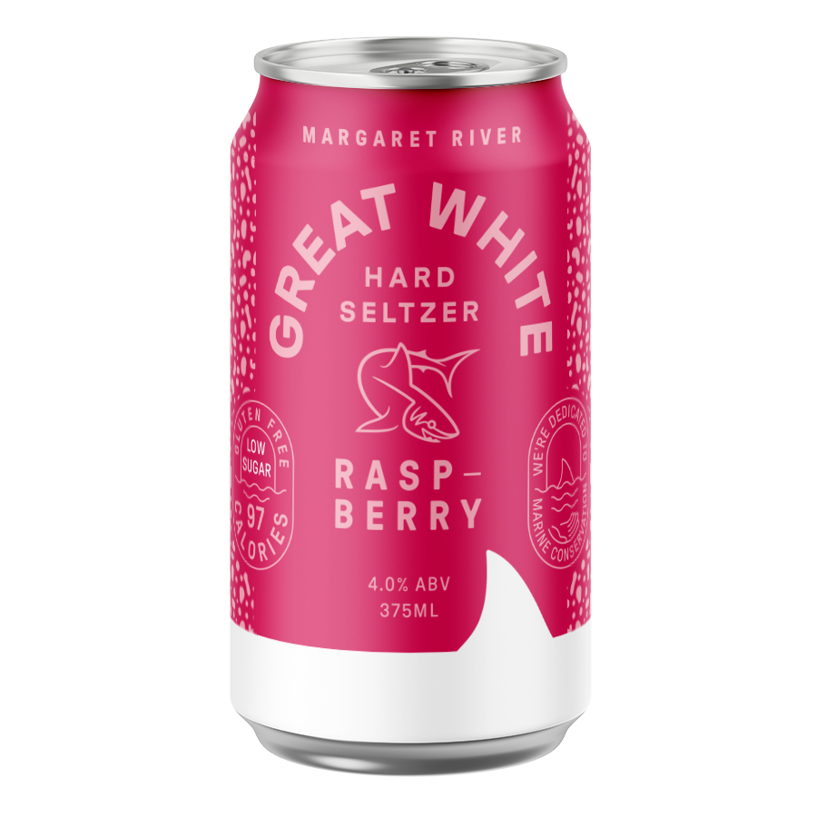 Cheeky Monkey Great White Raspberry Hard Seltzer image 0