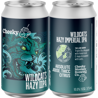 Cheeky Monkey Wildcats Hazy IPA - Cheeky Monkey Brewing Co