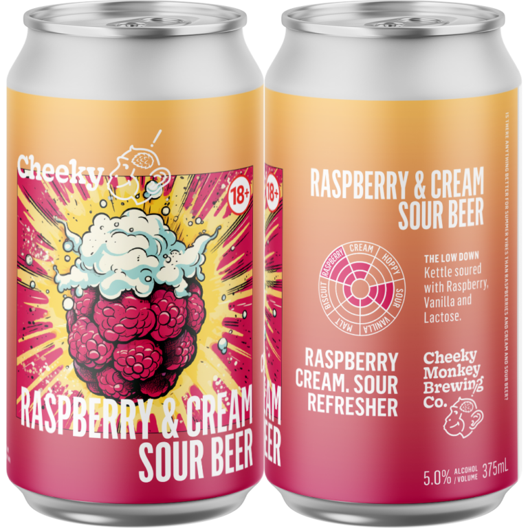 Cheeky Monkey Raspberry And Cream Sour • Cheeky Monkey Brewing Co.